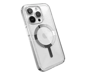 Speck Gemshell Grip průhledná/chrom / Kryt / Apple iPhone 15 Pro / MagSafe