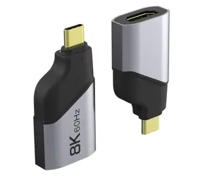 PremiumCord adaptér USB-C na HDMI šedá / Redukce / 8K 60Hz / 4K 144Hz