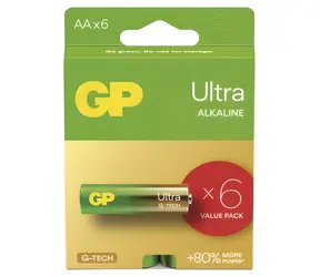 GP Ultra AA (LR6) / Baterie / Alkalická / 1,5 V / 6 ks
