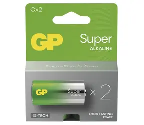 GP Super C / Alkalická baterie / LR14 / 2 ks