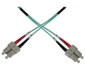 OEM / Optický patch kabel duplex SC-SC / Multi mode 50/125 OM3 / 7m / Modrá