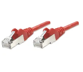 Intellinet Patch kabel Cat5e červená 7,5 m / Patch kabel / SF/UTP / RJ45-RJ45 / 350 MHz