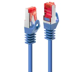 Lindy Cat6 S/FTP Basic modrá (47351) / Patch kabel / RJ-45 / 0,3 m / 250 MHz