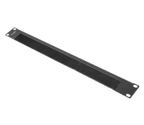 Lanberg AK-1103-B černá / Kartáčový panel / 19" / 1U / 482,6x44,45x9 mm