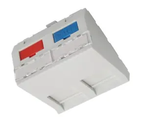 Solarix French style bílá / Modul / 45x45 mm / 2x keystone / Úhlový