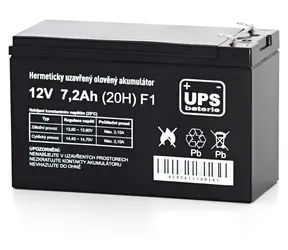FIAMM UPS baterie 12V 7,2Ah F1 / Baterie pro UPS / 12V / 7,2Ah / F1 / AGM