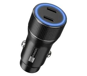 ER Power 40W černá / Autonabíječka / 2x USB-C / PD + QC 3.0