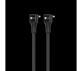 ER Power Double Cobra černá / Kabel / USB-C/USB-C / PD 100W / úhlové konektory 90° / 1,5m
