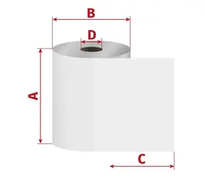 OEM Kotouček normální papír 65/90/18 mm / Kotouček / 1+0