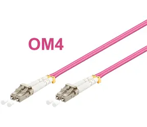 OEM LC-LC / Optický patch kabel / Duplex / 50/125 MM OM4 / 1 m