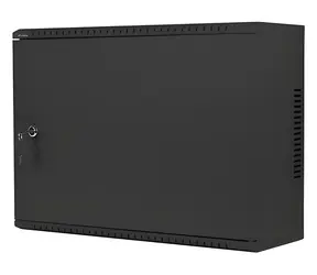 Lanberg WAF1 černá / Nástěnný rozvaděč / 19" / 4U+3U / 540×200 mm / nízkoprofilový / předem smontovaný