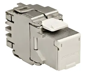 Schrack HSEMRJ6GWT / Keystone modul / RJ-45 / Cat6A / stíněný / 10 Gb / 4PPoE