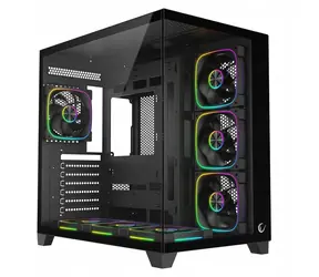 Rampage SEALITE černá / PC skříň / Tvrzené sklo / 7x ARGB PWM ventilátor