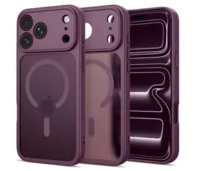 Tech-Protect BasicMag MagSafe tmavě třešňová matná / Kryt / Apple iPhone 17 Pro / 18 Pro / MagSafe