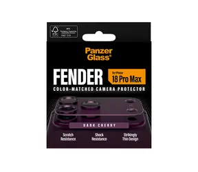 PanzerGlass FENDER iPhone 18 Pro Max Dark Cherry / Ochrana fotoaparátu / Silikon