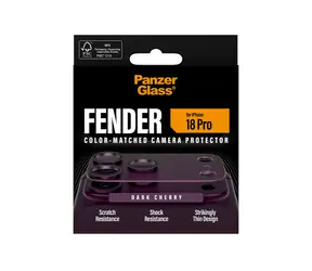 PanzerGlass FENDER iPhone 18 Pro Dark Cherry / Ochrana fotoaparátu / Silikon