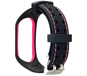 Beline Sport Silicone černo-růžový / Řemínek / Silikon / Xiaomi Mi Band 7
