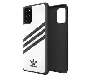 Adidas OR Moulded Case bílo-černá / Pouzdro / Samsung Galaxy S20+ / PU materiál