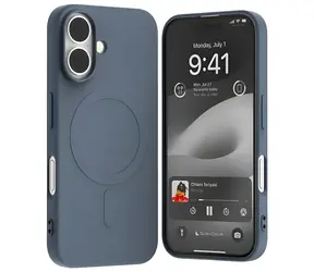 Mercury Semi-Silicone MagSafe světle modrá / Kryt / Apple iPhone 16 / MagSafe / Silikon
