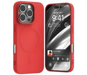 Mercury Semi-Silicone MagSafe kryt pro iPhone 16 Pro červená / Pouzdro / Silikonové / MagSafe