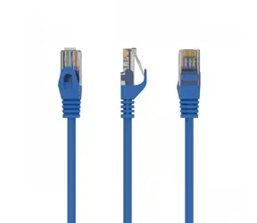 UTP patchcord Cat.6 0,5 m modrý economy / Patch kabel / RJ45-RJ45 / nestíněný