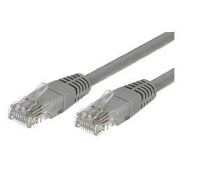 Patch kabel UTP CAT6A 1m šedý / Síťový kabel / RJ45