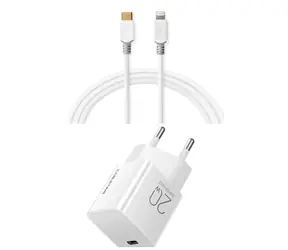 Mercodan nabíjecí sada 20W s kabelem Lightning / Síťová nabíječka / Lightning / 20W