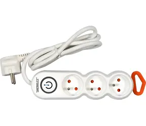 Sthor Prodlužovací kabel kancelářský / Prodlužovací kabel / 3 zásuvky / 1,5 m / s vypínačem / 3500 W