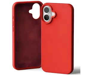 Mercury Silicone pouzdro iPhone 16 Plus 6,7" červené / Pouzdro / Silikon / Bezdrátové nabíjení