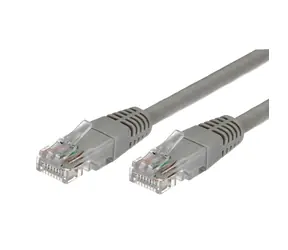Patch kabel UTP CAT5e 1,5 m šedý / Síťový kabel / RJ45