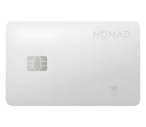 Nomad Tracking Card Pro bílá / Lokalizační karta / Apple Find My / bezdrátové nabíjení / výdrž 16 měsíců