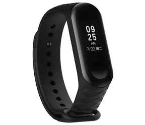Beline černá / Řemínek pro Xiaomi Mi Band 5/6/7 / silikonový