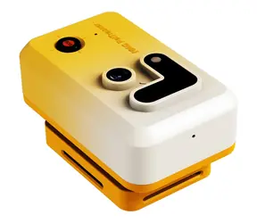 Enabot GPS lokátor pro psy a kočky žlutá / GPS lokátor / kamera 1080p / Wi-Fi / BT / IP57