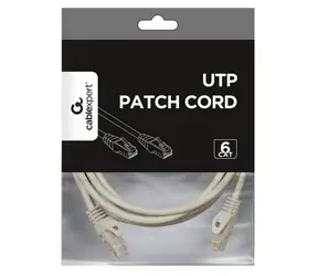 UTP patchkabel Cat.6 3m šedý / Patch kabel / měď / UTP / cat. 6