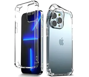Mercury Bulletproof pro Apple iPhone 13 Pro Max transparentní / Pouzdro / TPU / Ochrana rohů airbag