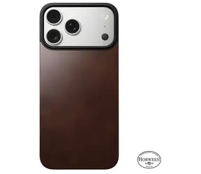 Nomad Magnetic Leather Back rustic brown (Horween) iPhone 17 Pro / Zadní kryt / MagSafe