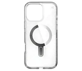 Speck Presidio Perforated Clear Grip iPhone 16 Pro Max čirá / Ochranný kryt / Protiskluzový povrch