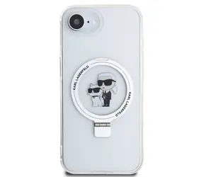 Karl Lagerfeld Ringstand MagSafe bílá / Zadní kryt / hardcase / MagSafe / pro Apple iPhone 16e