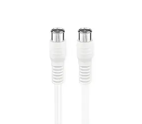 Nedis satelitní kabel Quick-F - Quick-F pozlacený bílá / Kabel / 75 Ohm / 50 dB / dvojité stínění / 10 m