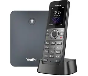 Yealink W74P černá / IP DECT báze + ručka / 1.8" displej / SIP / PoE / Bluetooth