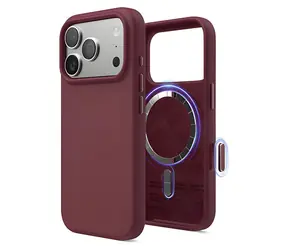 Elago Silicone Case MagSafe Camera Control Burgundy / Kryt / pro Apple iPhone 17 Pro / Silikon