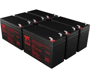 T6 Power náhradní baterie EBM 1920W / Bateriová sada pro UPS / 12V / 6x 9Ah / 648VAh