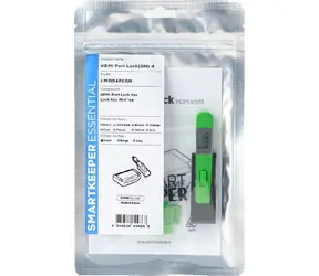 SmartKeeper Mini HMD04PKGN zelená / Blokátor portů / HDMI / s klíčem / 4 ks