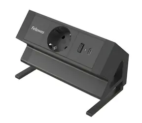 Fellowes Stolní zásuvka USB-A a USB-C černá / Stolní zásuvka / 230V / USB-C 30W / USB-A 18W / kabel 2 m