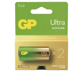 GP Ultra Alkaline C (LR14) / Alkalická baterie / 1,5 V / 2 ks