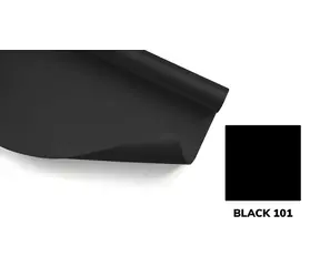 Fomei Fotopozadí BLACK černá / Papírové pozadí / Role 2,72 × 11 m