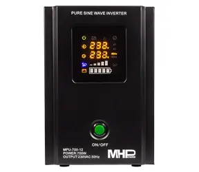 Carspa MHPower MPU-700-12 / Záložní zdroj UPS / 700 W / čistý sinus / 12V