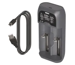 EMOS BCL-20D / Nabíječka baterií / Li-ion, LiFePO4, NiMH, NiCd / USB / 2 kanály