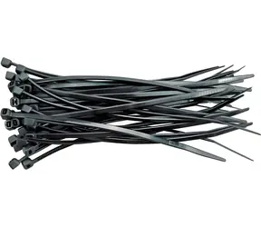 Vorel Stahovací pásky 430x4,8 mm černé / Stahovací páska / Nylon / UV odolná / 100 ks