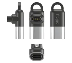 Allity AGA-161 Garmin/USB-C šedá / Adaptér / Pro nabíjení hodinek Garmin / USB-C